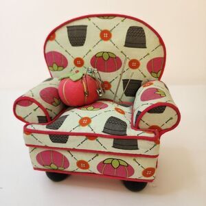 Miniature Armchair That Serves As A Pincushion